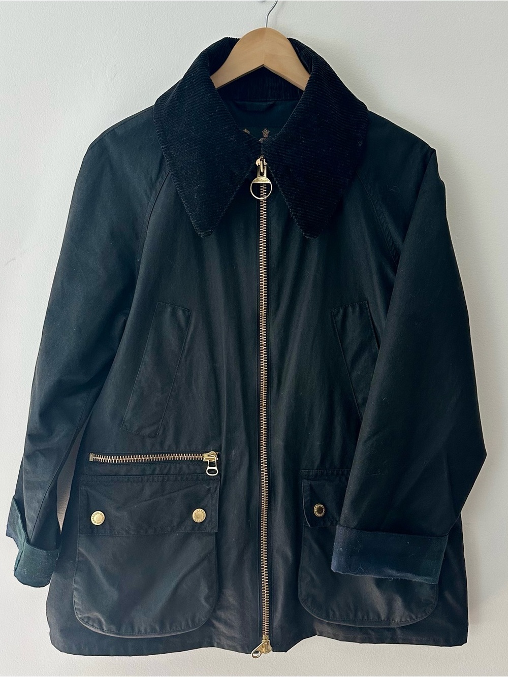 Barbour Gunnerside Wax Jacket Black Size 8 Gently Used